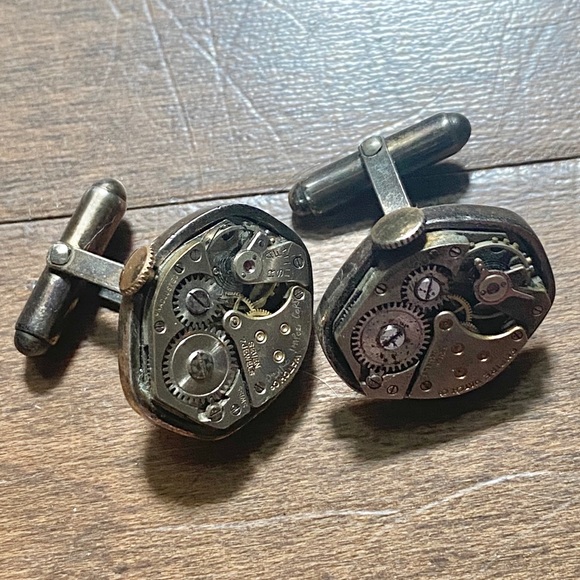 Touch of Modern Other - Vintage Steampunk Sterling Silver Watch Cuff Links